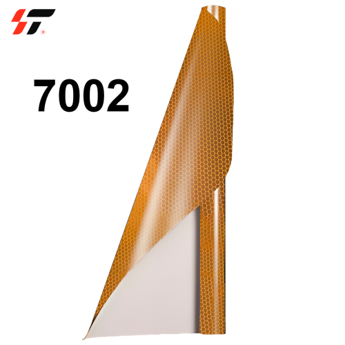 Светоотражающая пленка (Соты) 7002 Желтая ( метражом)